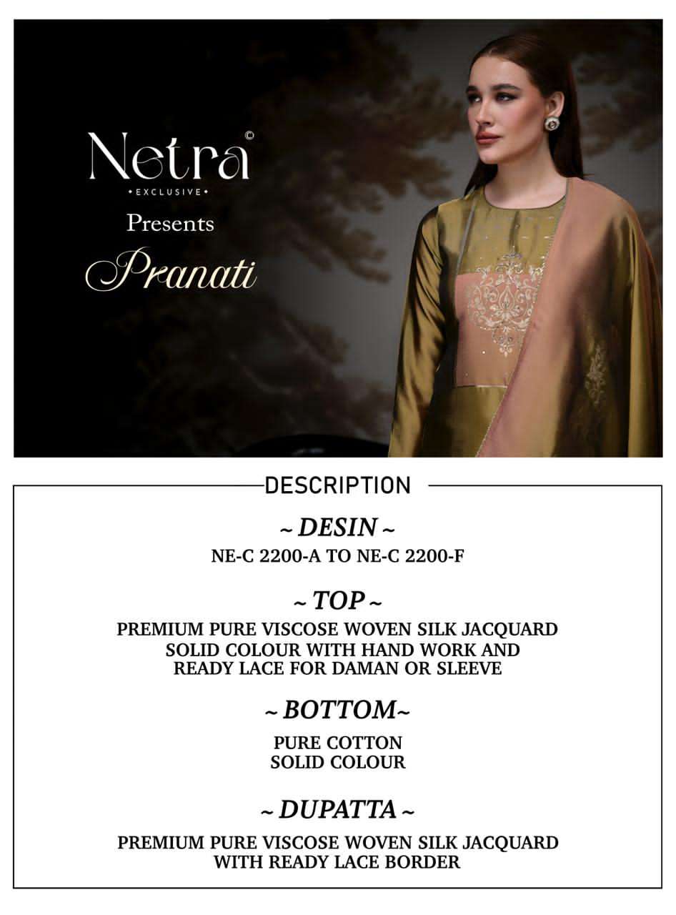 Pranati Netra Woven Silk Pant Style Suits Wholesaler India