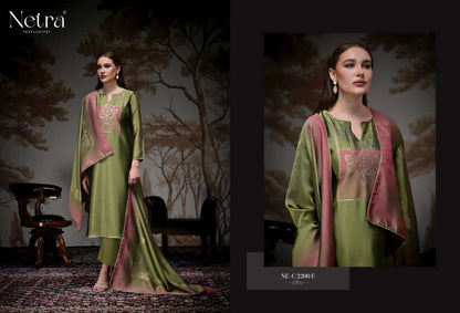 Pranati Netra Woven Silk Pant Style Suits Wholesaler India