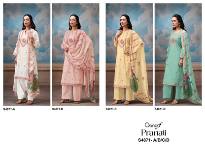 Pranati S4871 Ganga Cotton Plazzo Style Suits Supplier