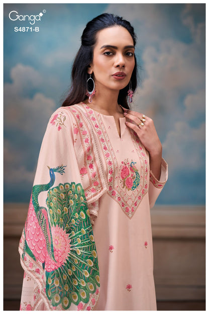 Pranati S4871 Ganga Cotton Plazzo Style Suits Supplier