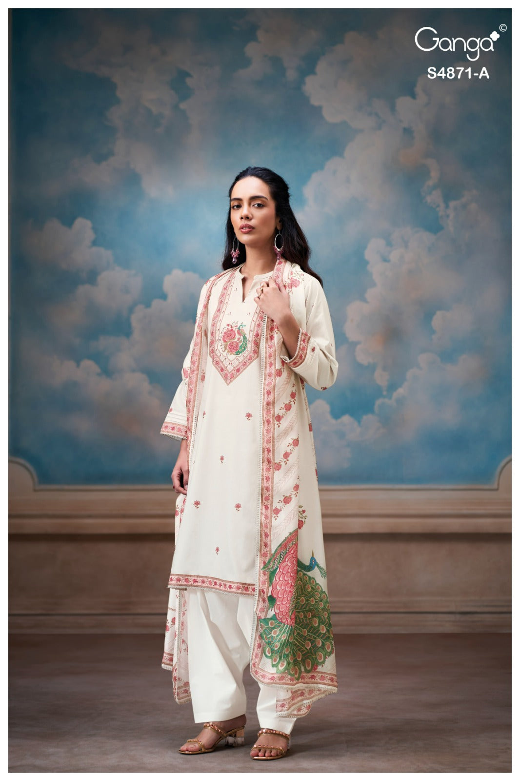 Pranati S4871 Ganga Cotton Plazzo Style Suits Supplier