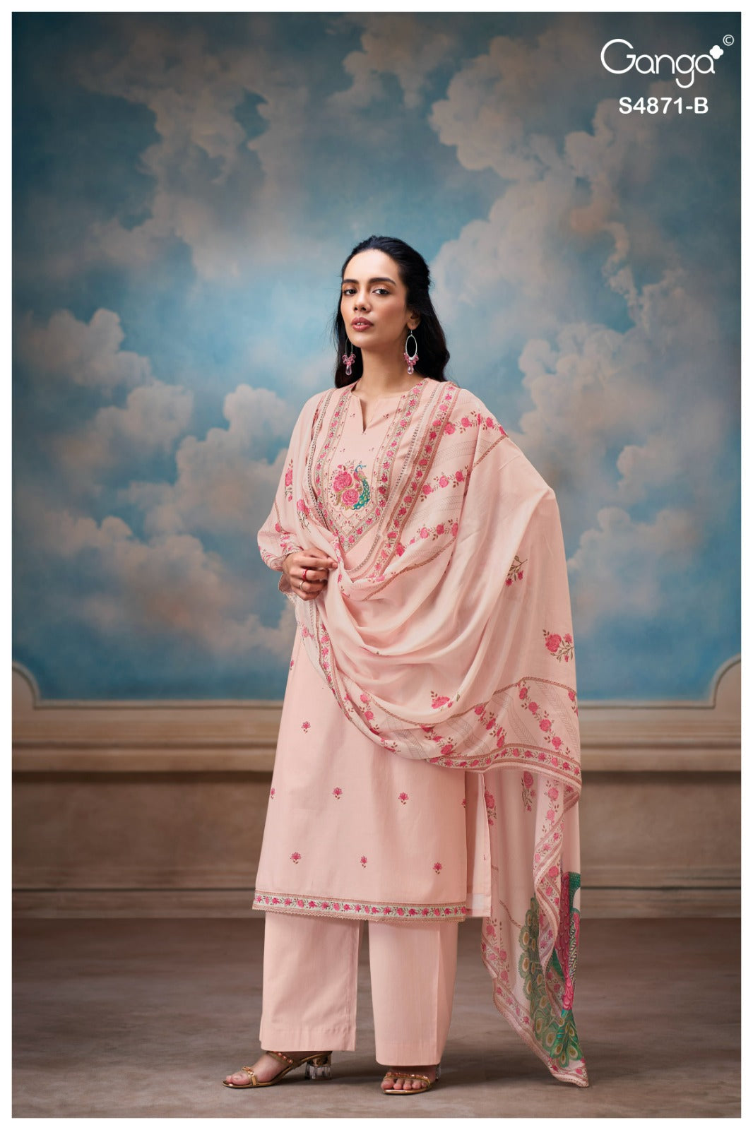 Pranati S4871 Ganga Cotton Plazzo Style Suits Supplier