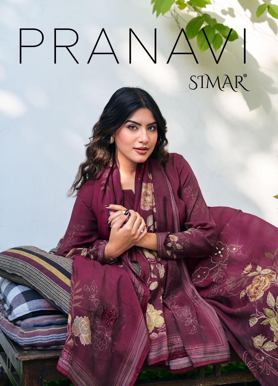 Pranavi Simar Modal Muslin Pant Style Suits Wholesaler Gujarat