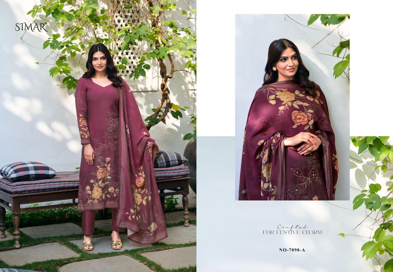 Pranavi Simar Modal Muslin Pant Style Suits Wholesaler Gujarat