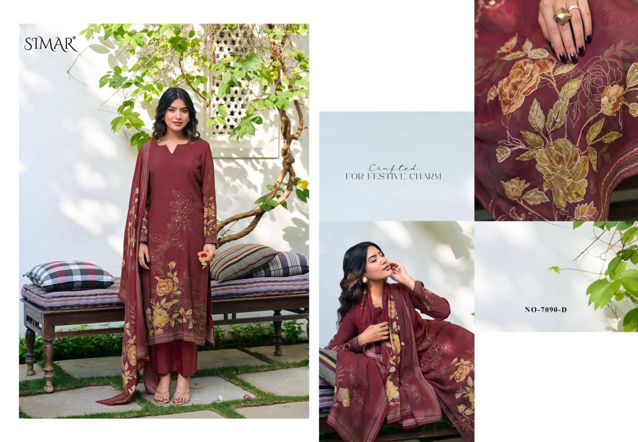Pranavi Simar Modal Muslin Pant Style Suits Wholesaler Gujarat