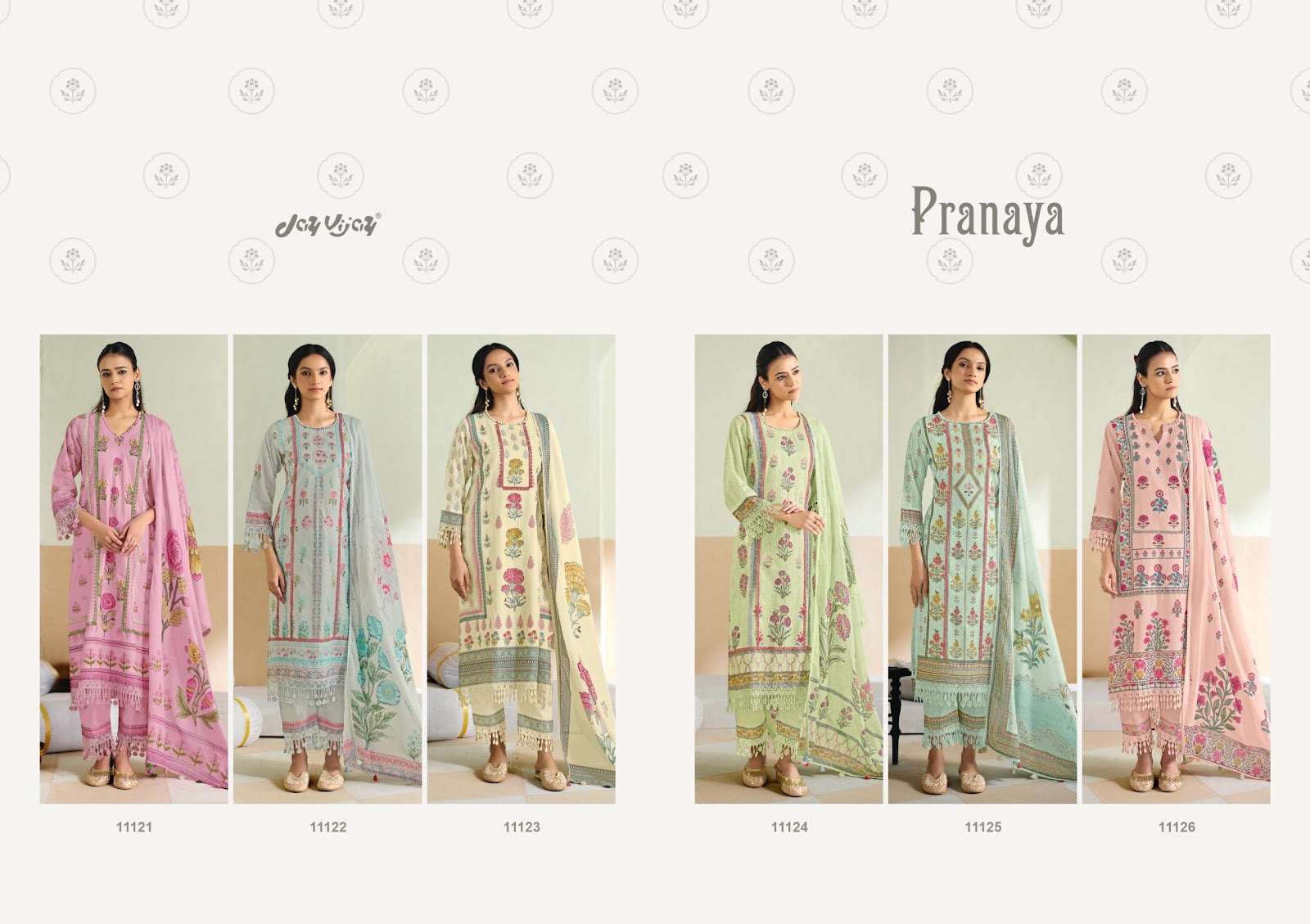 Pranaya Jay Vijay Cotton Pant Style Suits Wholesale Price