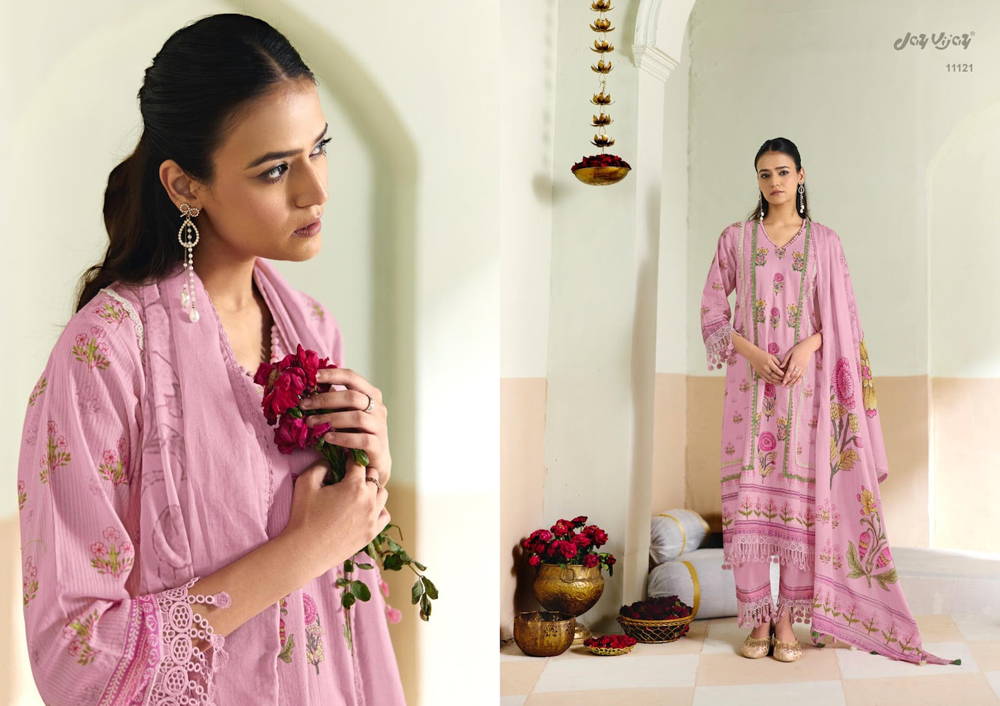 Pranaya Jay Vijay Cotton Pant Style Suits Wholesale Price