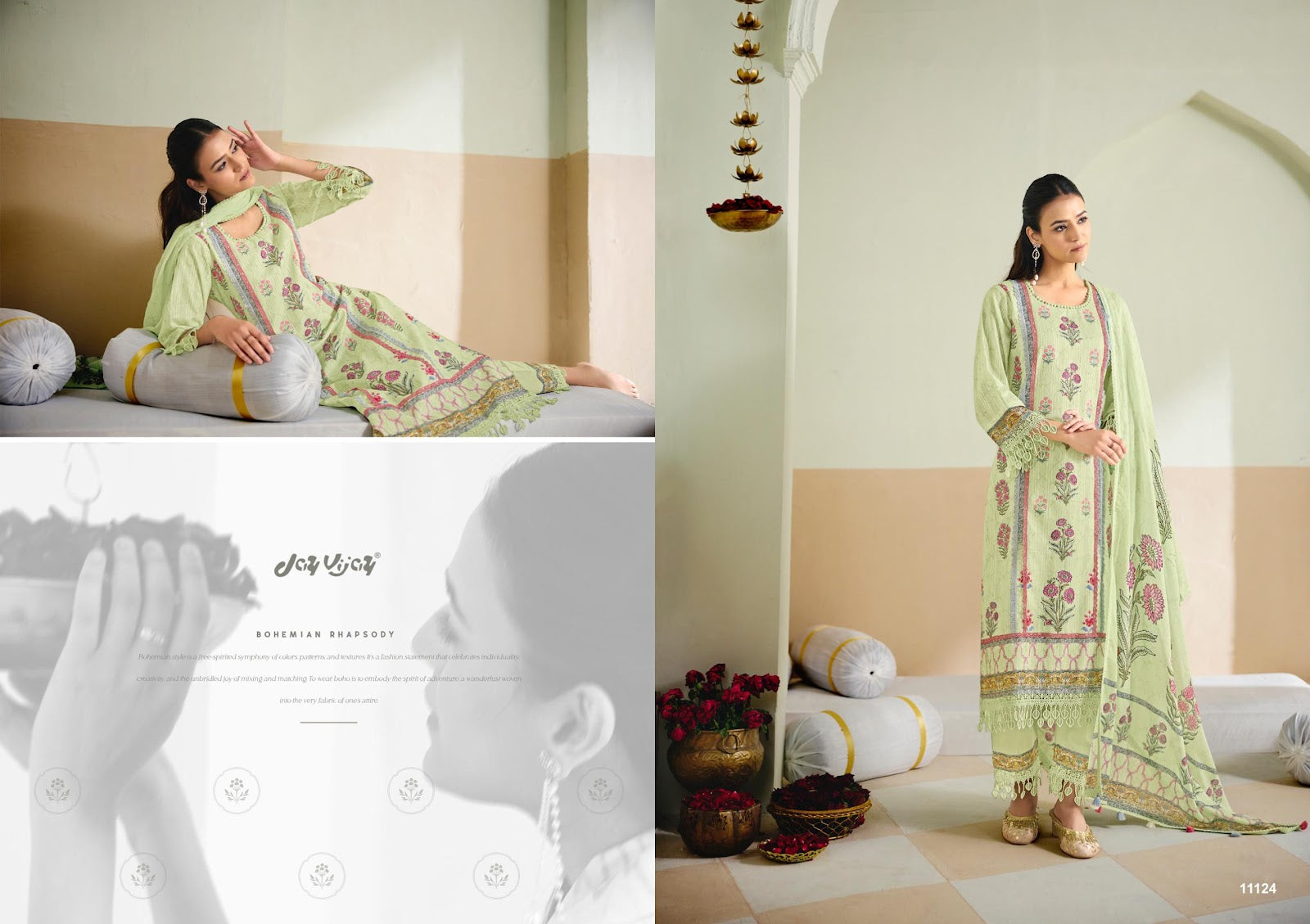 Pranaya Jay Vijay Cotton Pant Style Suits Wholesale Price