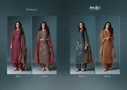 Pranaya Omtex Silk Plazzo Style Suits Supplier India