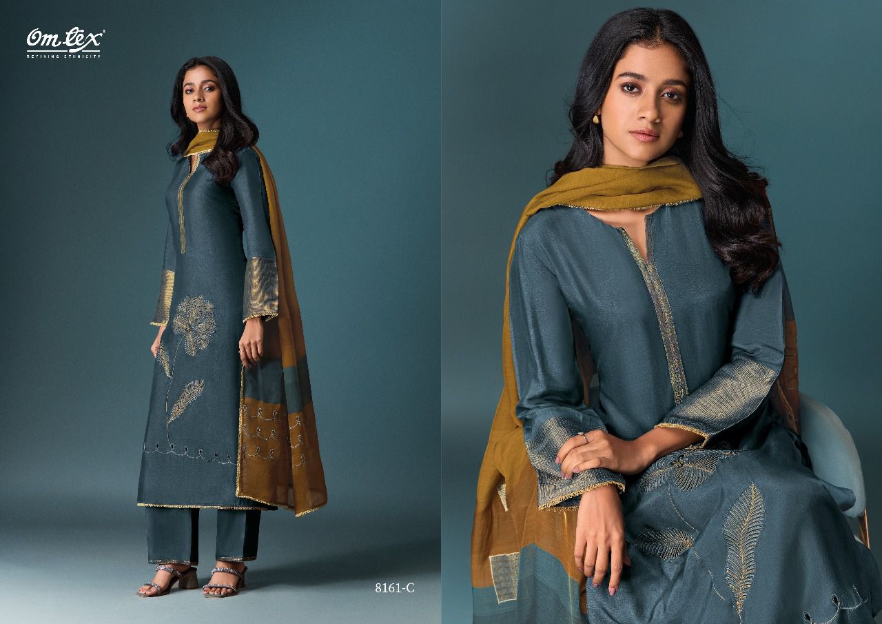 Pranaya Omtex Silk Plazzo Style Suits Supplier India