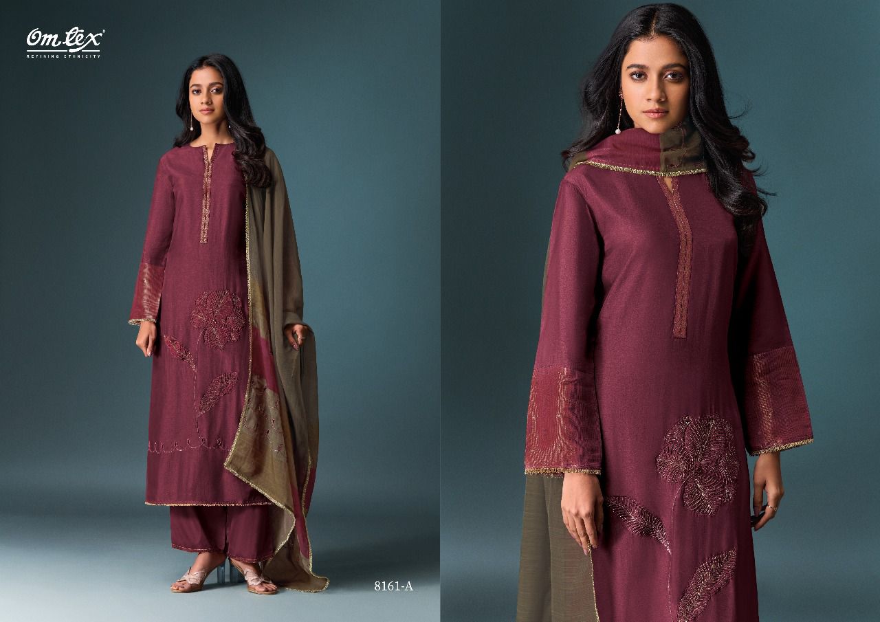 Pranaya Omtex Silk Plazzo Style Suits Supplier India