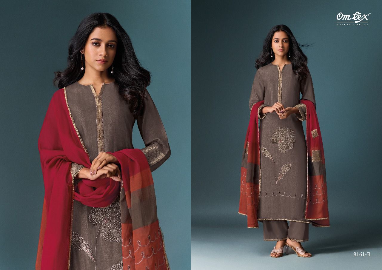 Pranaya Omtex Silk Plazzo Style Suits Supplier India