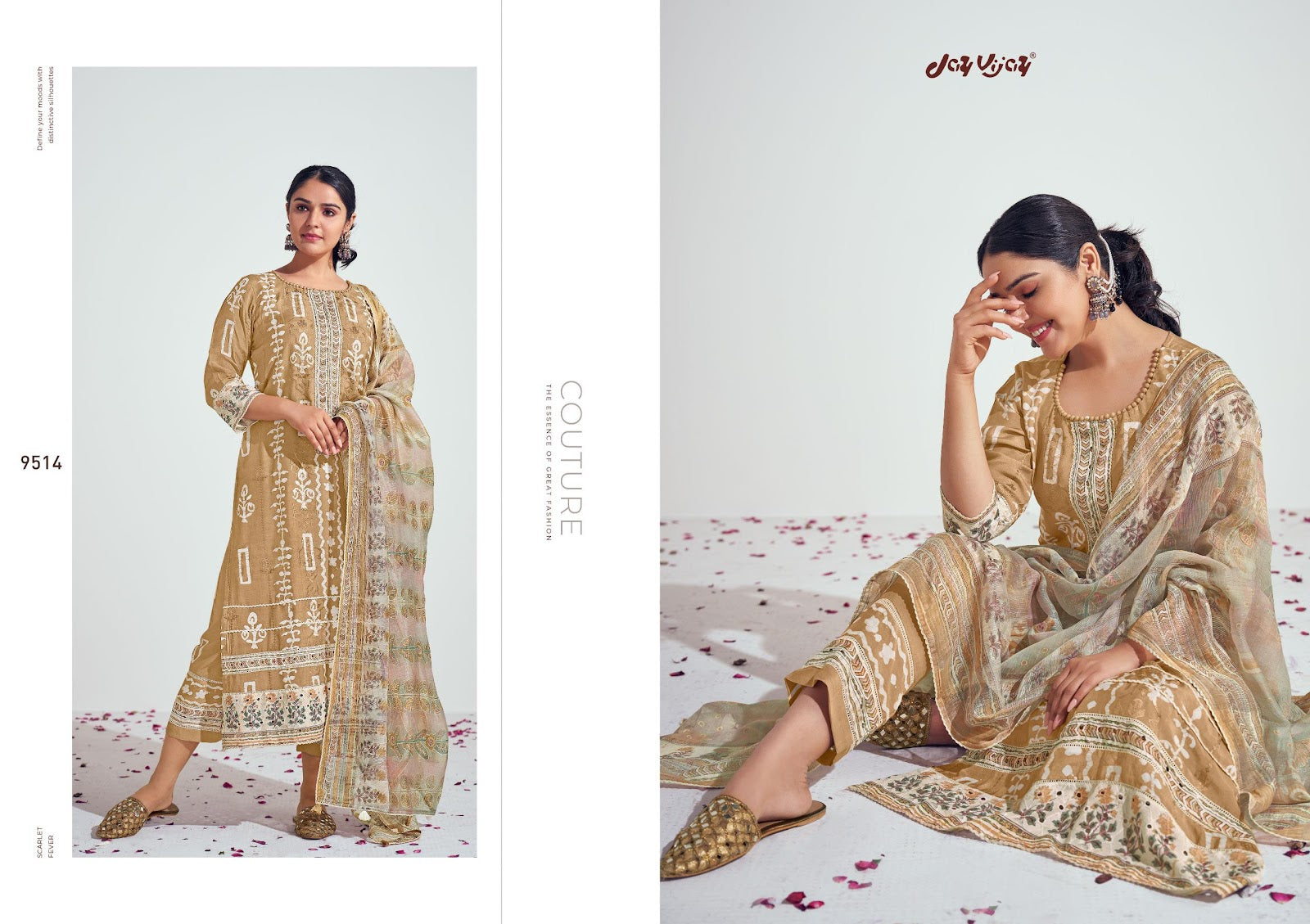 Prangan Jay Vijay Moga Silk Pant Style Suits Manufacturer