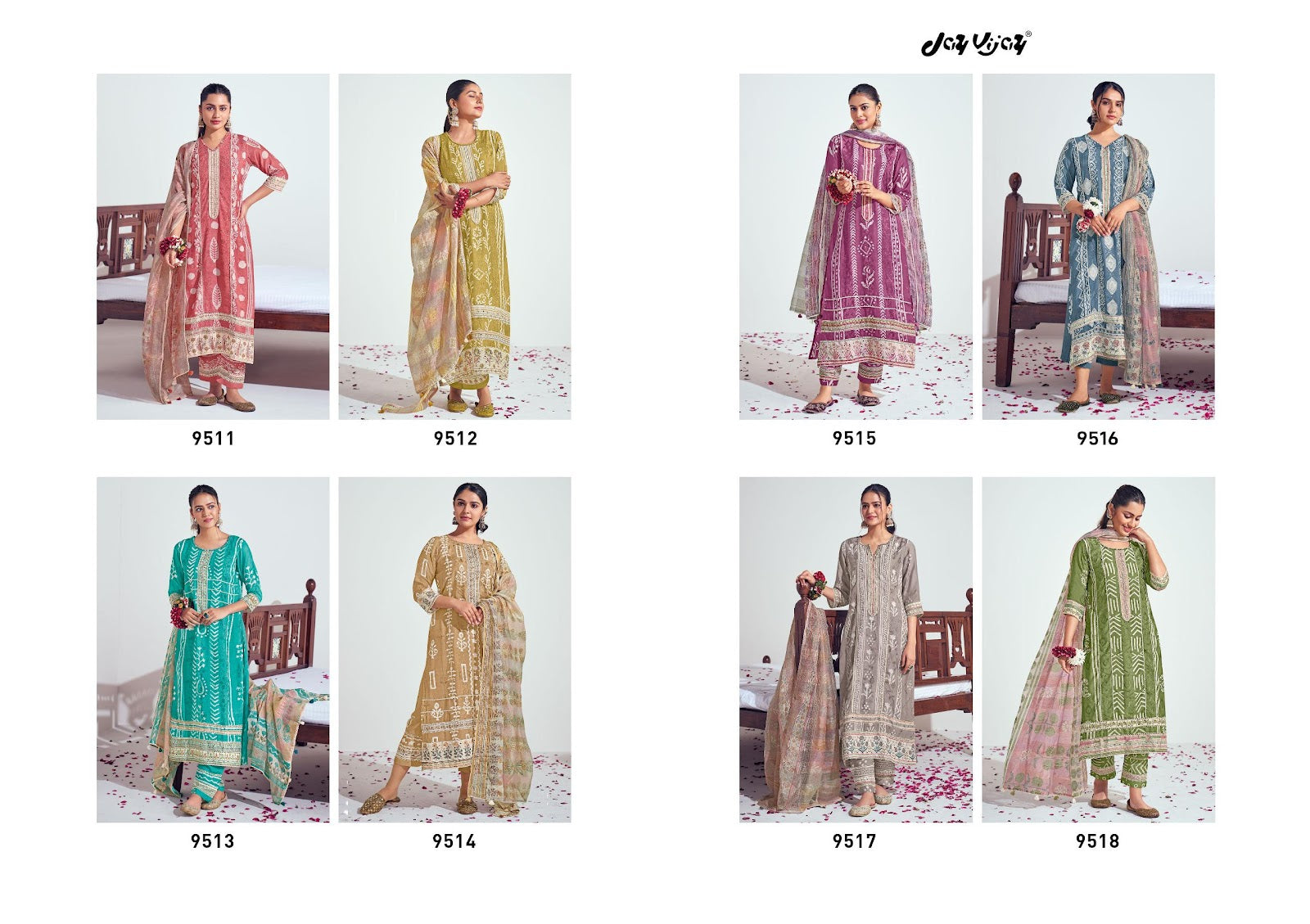 Prangan Jay Vijay Moga Silk Pant Style Suits Manufacturer
