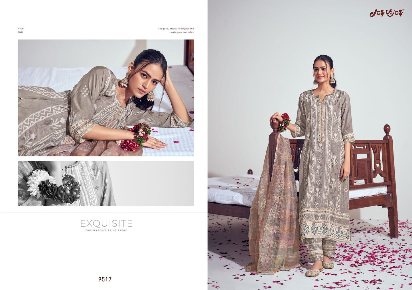Prangan Jay Vijay Moga Silk Pant Style Suits Manufacturer
