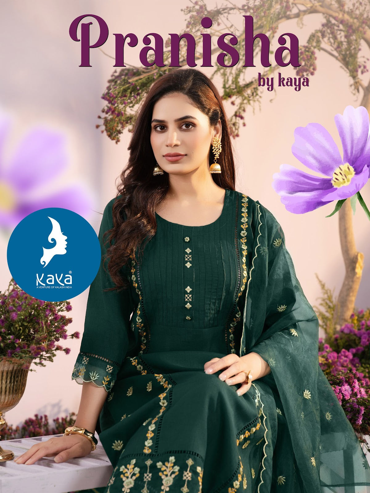 Pranisha Kaya Vertican Readymade Pant Style Suits Wholesale Price