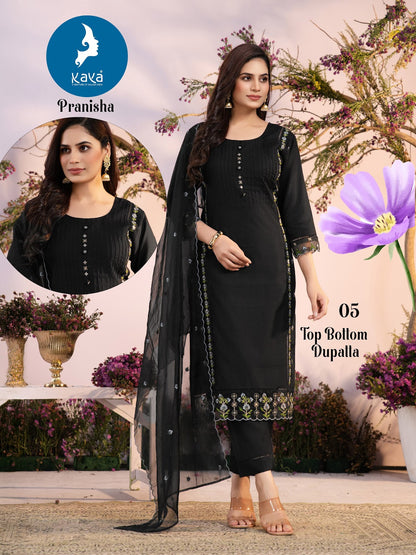Pranisha Kaya Vertican Readymade Pant Style Suits Wholesale Price