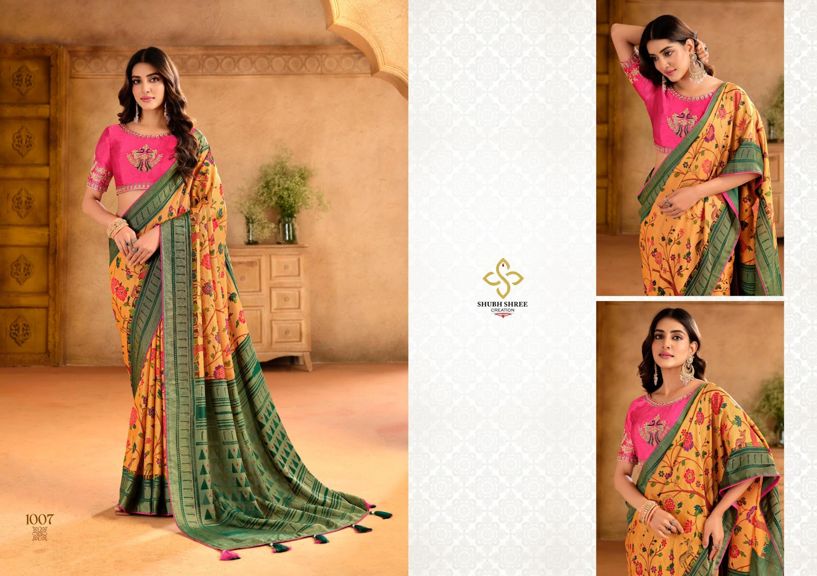 Pranita Shubh Shree Brasso Sarees Wholesaler