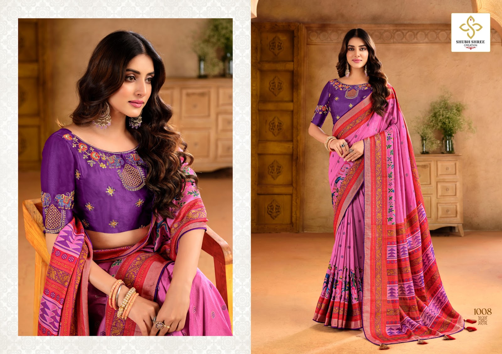 Pranita Shubh Shree Brasso Sarees Wholesaler