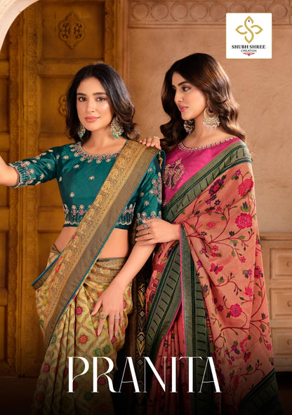 Pranita Shubh Shree Brasso Sarees Wholesaler