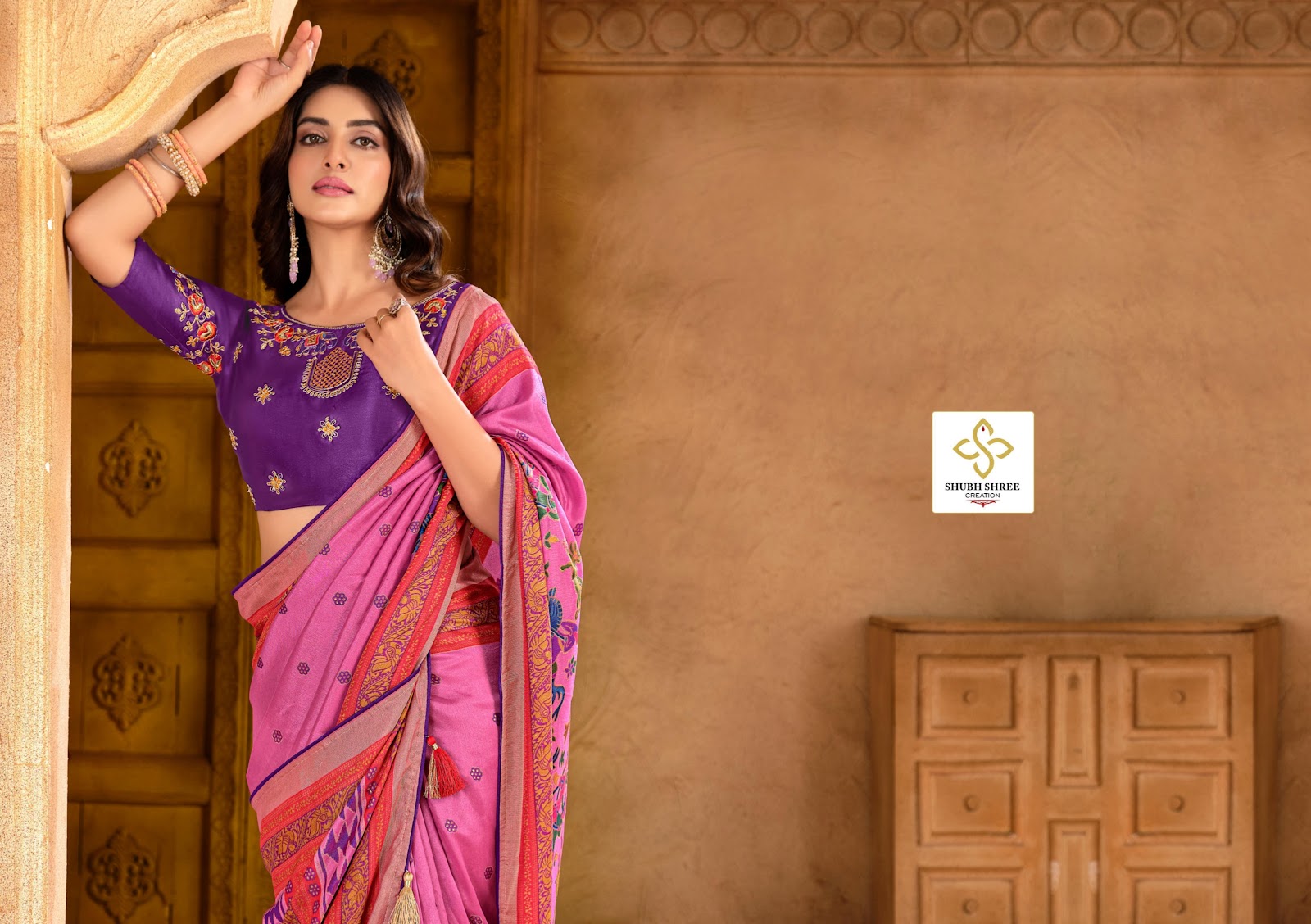 Pranita Shubh Shree Brasso Sarees Wholesaler