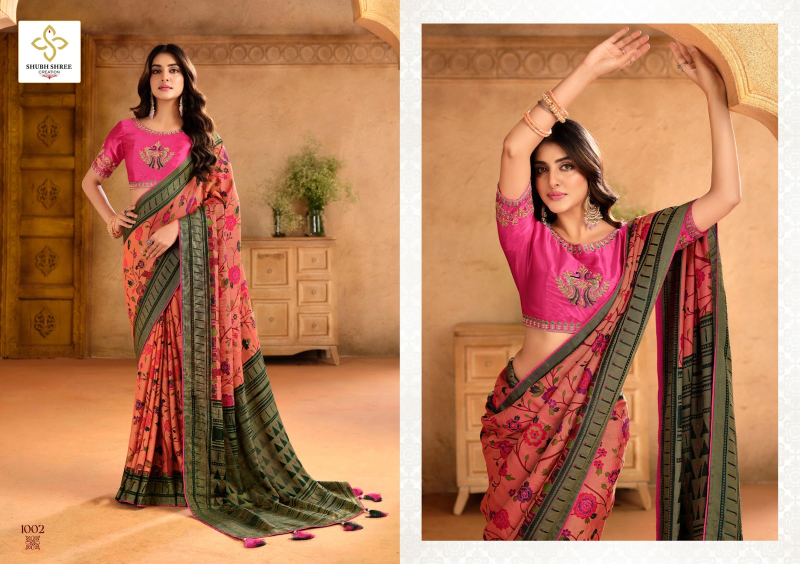 Pranita Shubh Shree Brasso Sarees Wholesaler