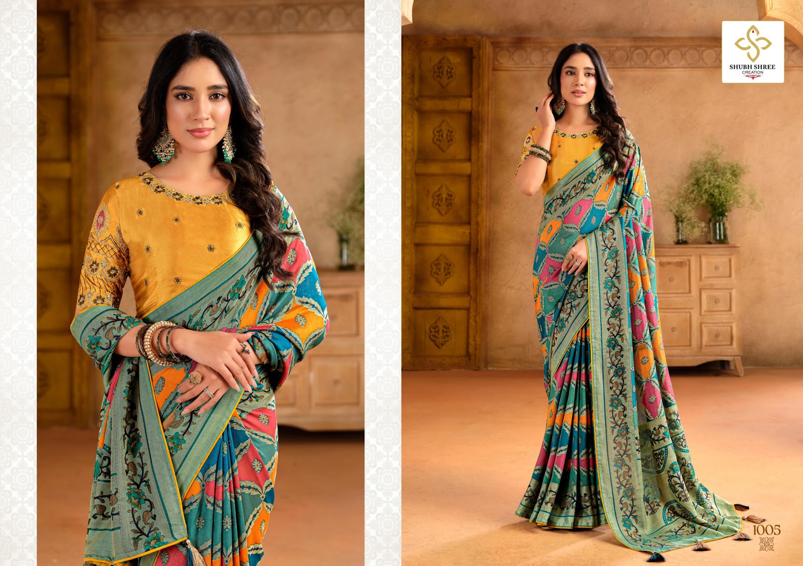 Pranita Shubh Shree Brasso Sarees Wholesaler