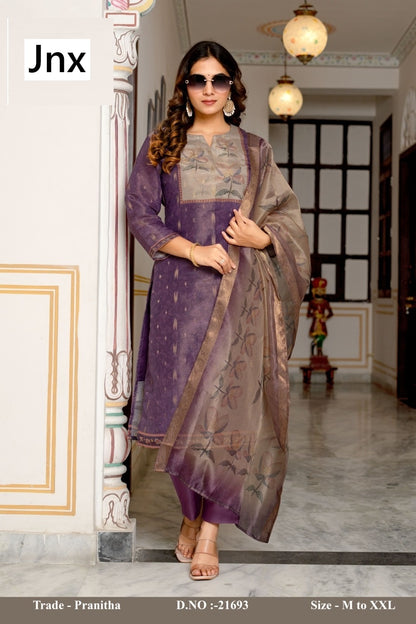 Pranitha Jnx Readymade Pant Style Suits Supplier India