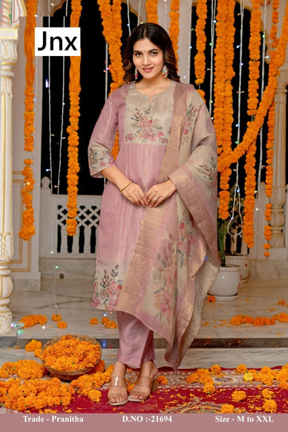 Pranitha Jnx Readymade Pant Style Suits Supplier India
