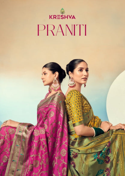 Praniti Kreshva Georgette Sarees Wholesaler Ahmedabad