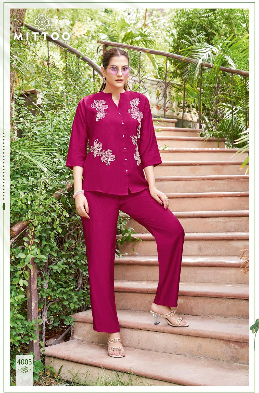 Pranjal Mittoo Viscose Weaving Co Ord Set Wholesale