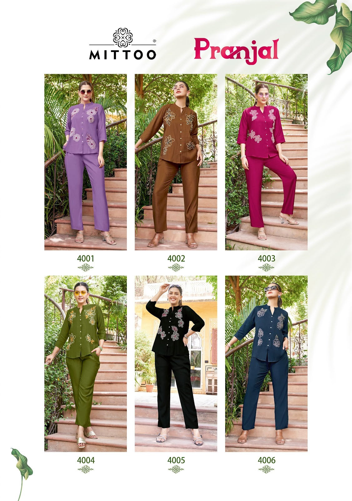 Pranjal Mittoo Viscose Weaving Co Ord Set Manufacturer India