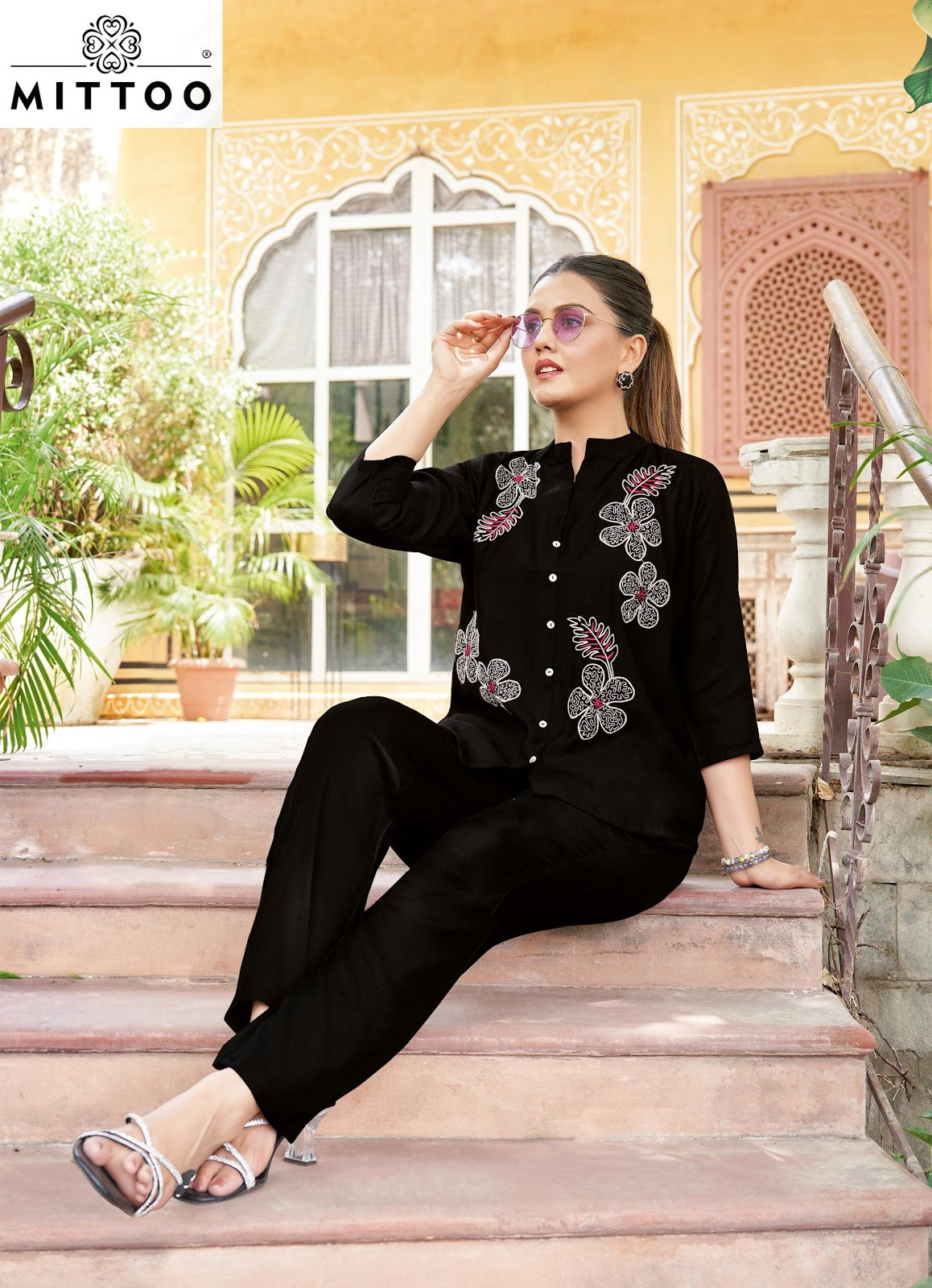 Pranjal Mittoo Viscose Weaving Co Ord Set Wholesale