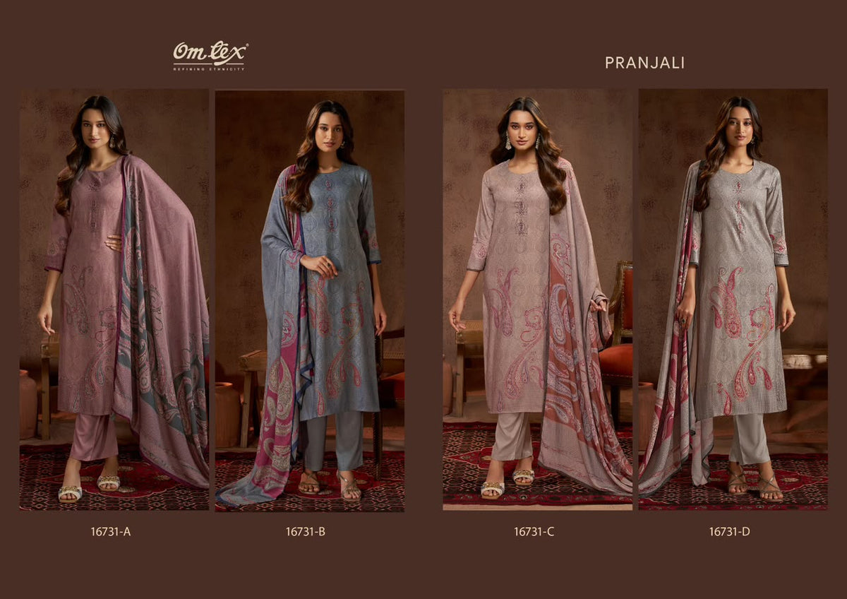 Pranjali Omtex Pashmina Suits Exporter
