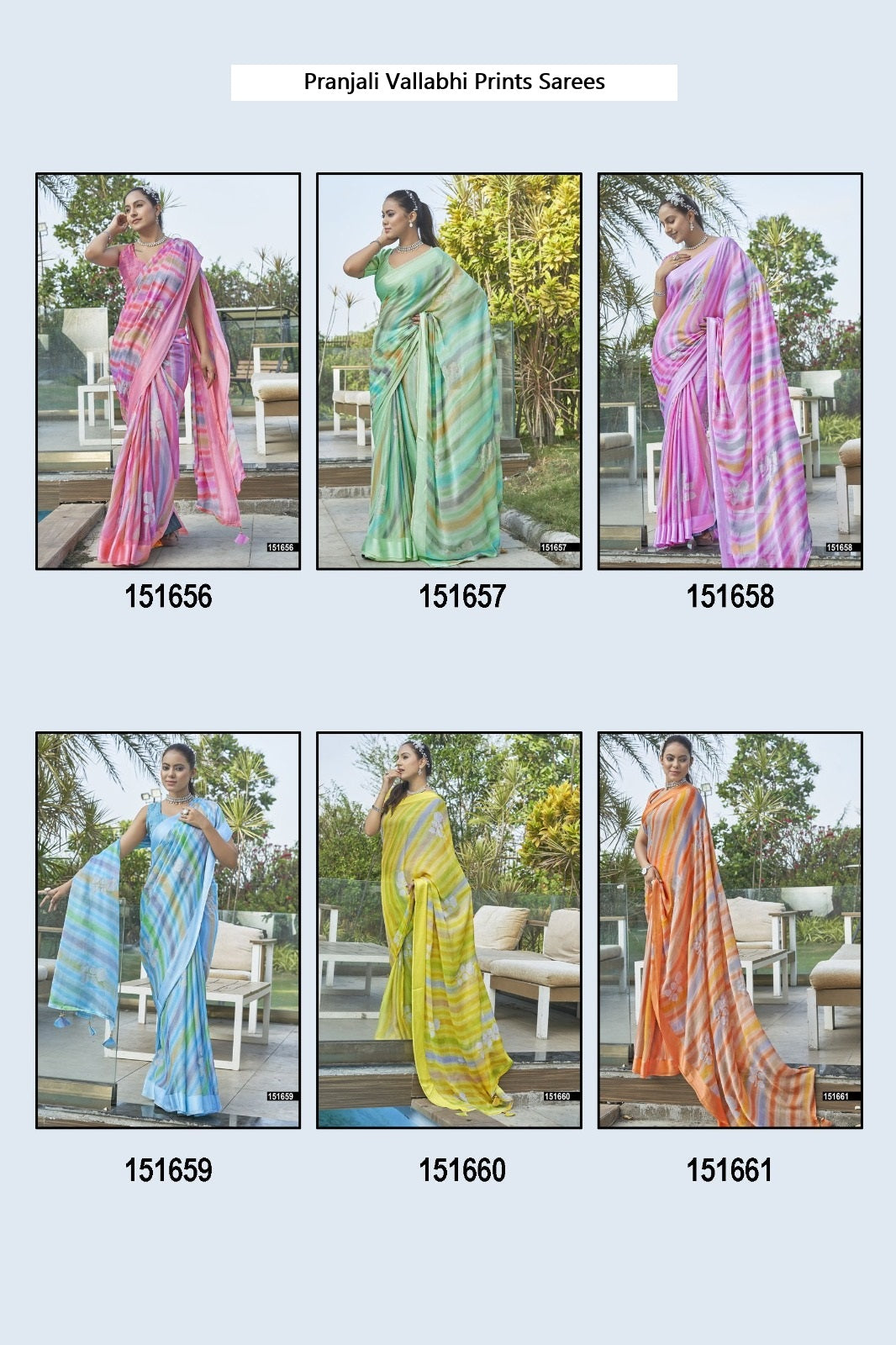 Pranjali Vallabhi Prints Chiffon Sarees Supplier