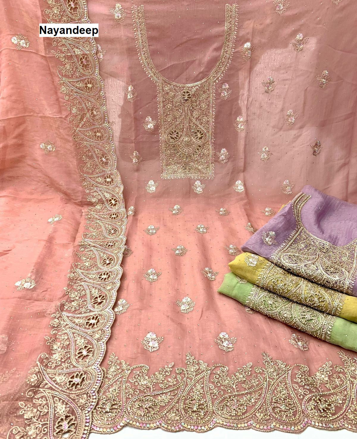 Pranjul Nayandeep Silk Salwar Suits Supplier Ahmedabad