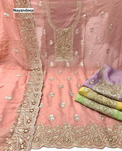 Pranjul Nayandeep Silk Salwar Suits Supplier Ahmedabad