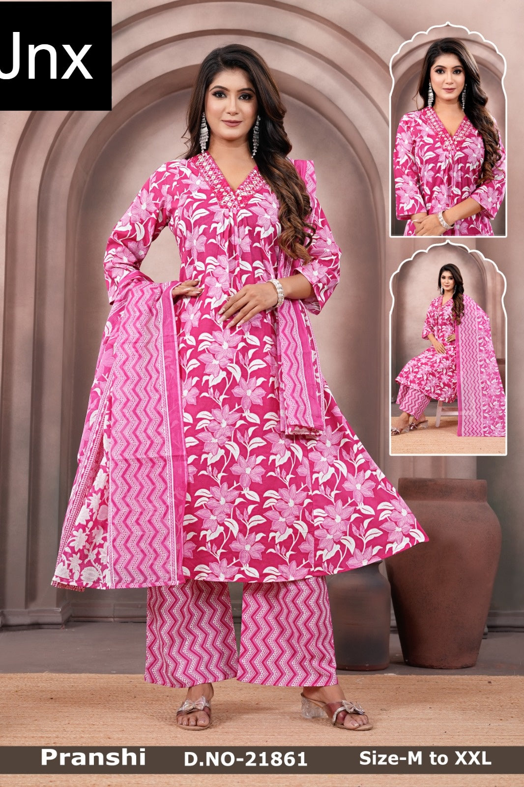 Pranshi Jnx Readymade Plazzo Style Suits Wholesaler India