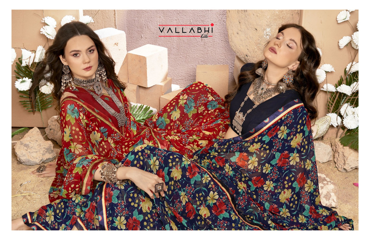 Pranvika Vol 2 Vallabhi Lite Georgette Sarees Wholesale Price