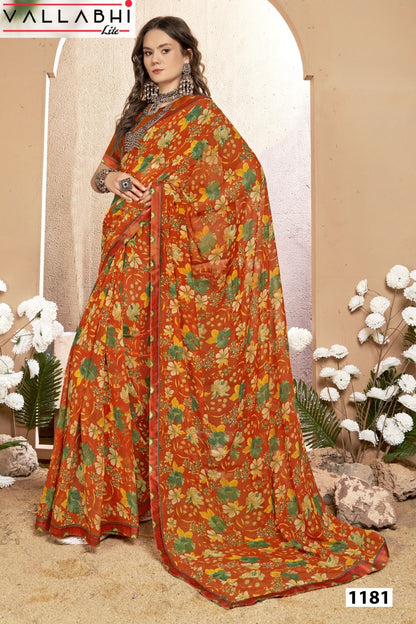 Pranvika Vol 2 Vallabhi Lite Georgette Sarees Wholesale Price