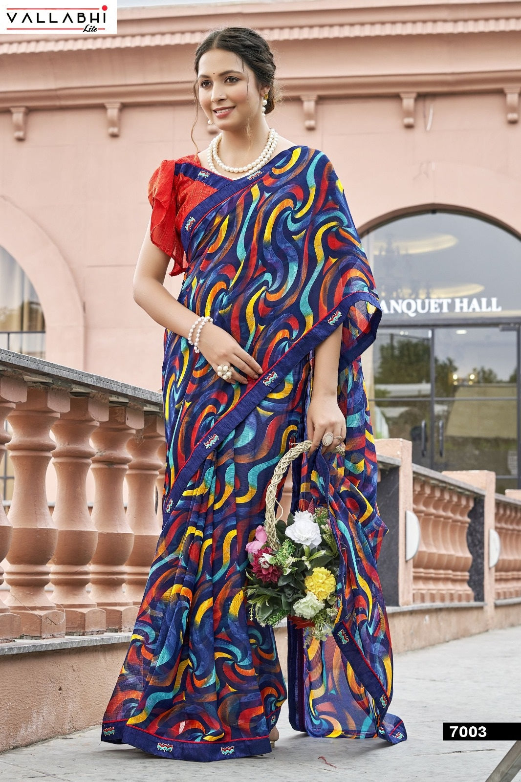 Pranvika Vol 7 Vallabhi Lite Georgette Sarees Manufacturer