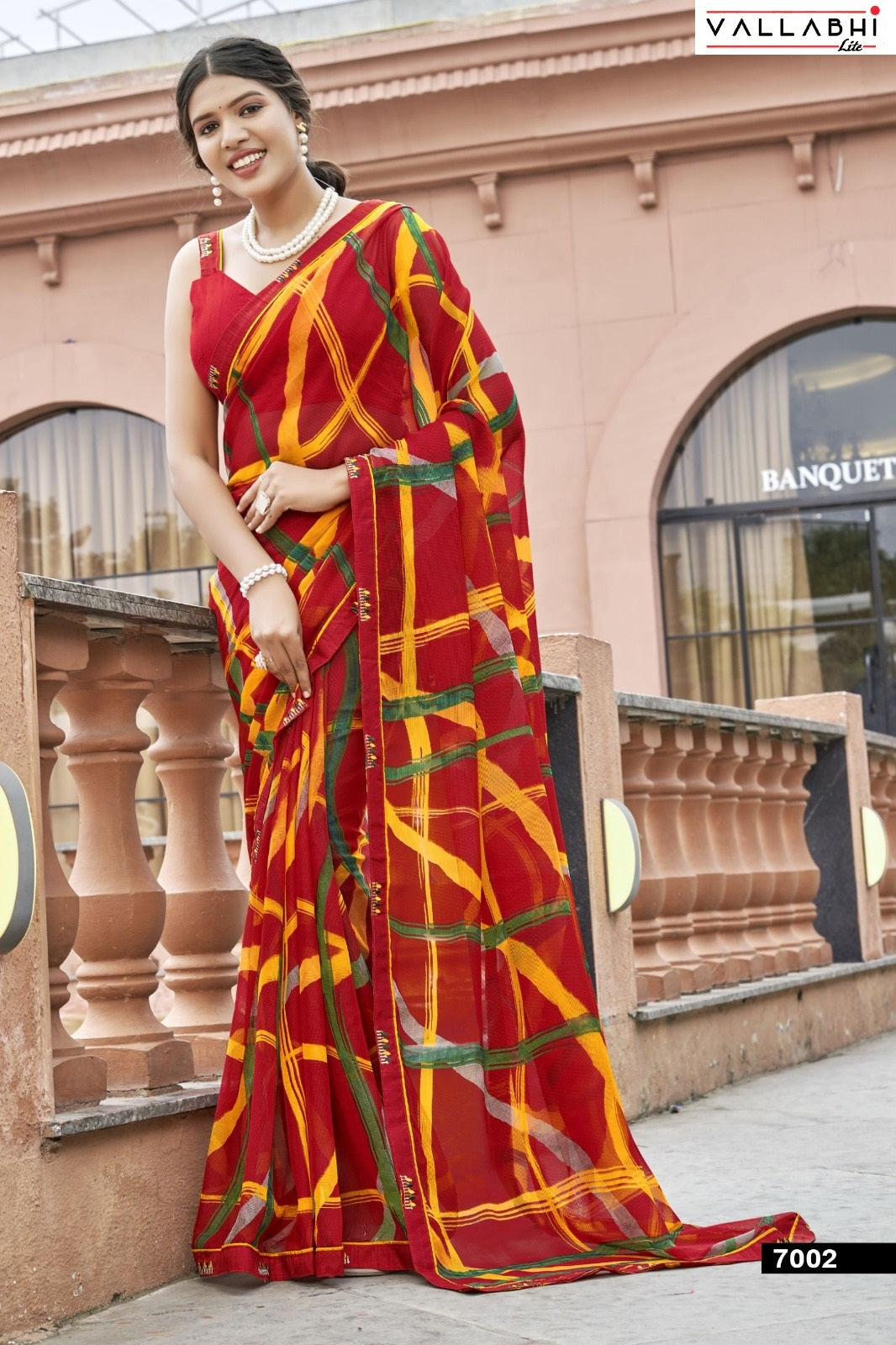 Pranvika Vol 7 Vallabhi Lite Georgette Sarees Manufacturer