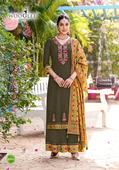 Prarambh Wooglee Modal Readymade Plazzo Style Suits Wholesale Price