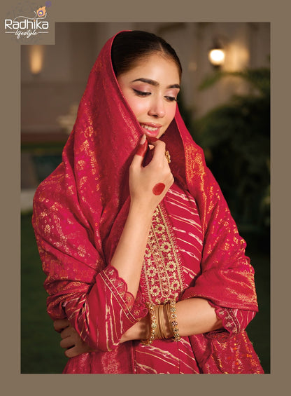 Prasang Vol 2 Karwa Chauth Special Radhika Lifestyle Reyon Readymade Anarkali Suits Exporter Ahmedabad