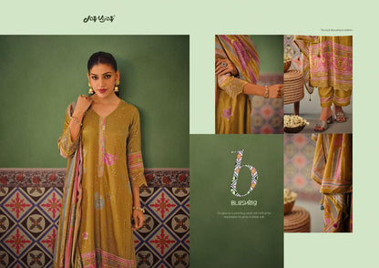 Pratha Jay Vijay Muslin Silk Pant Style Suits Wholesale Price