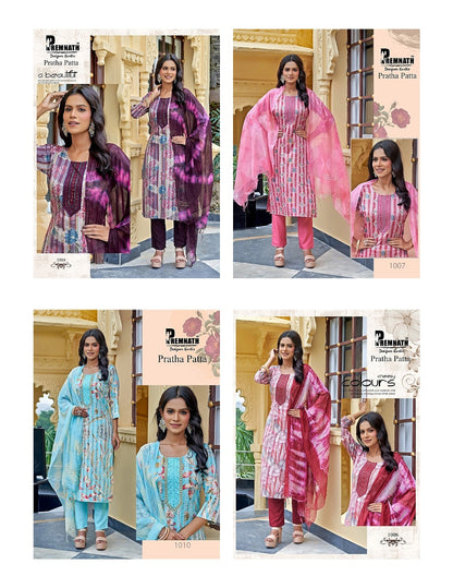 Pratha Patta Premnath Bombay Readymade Pant Style Suits Wholesaler India