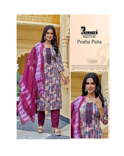 Pratha Patta Premnath Bombay Readymade Pant Style Suits Wholesaler India