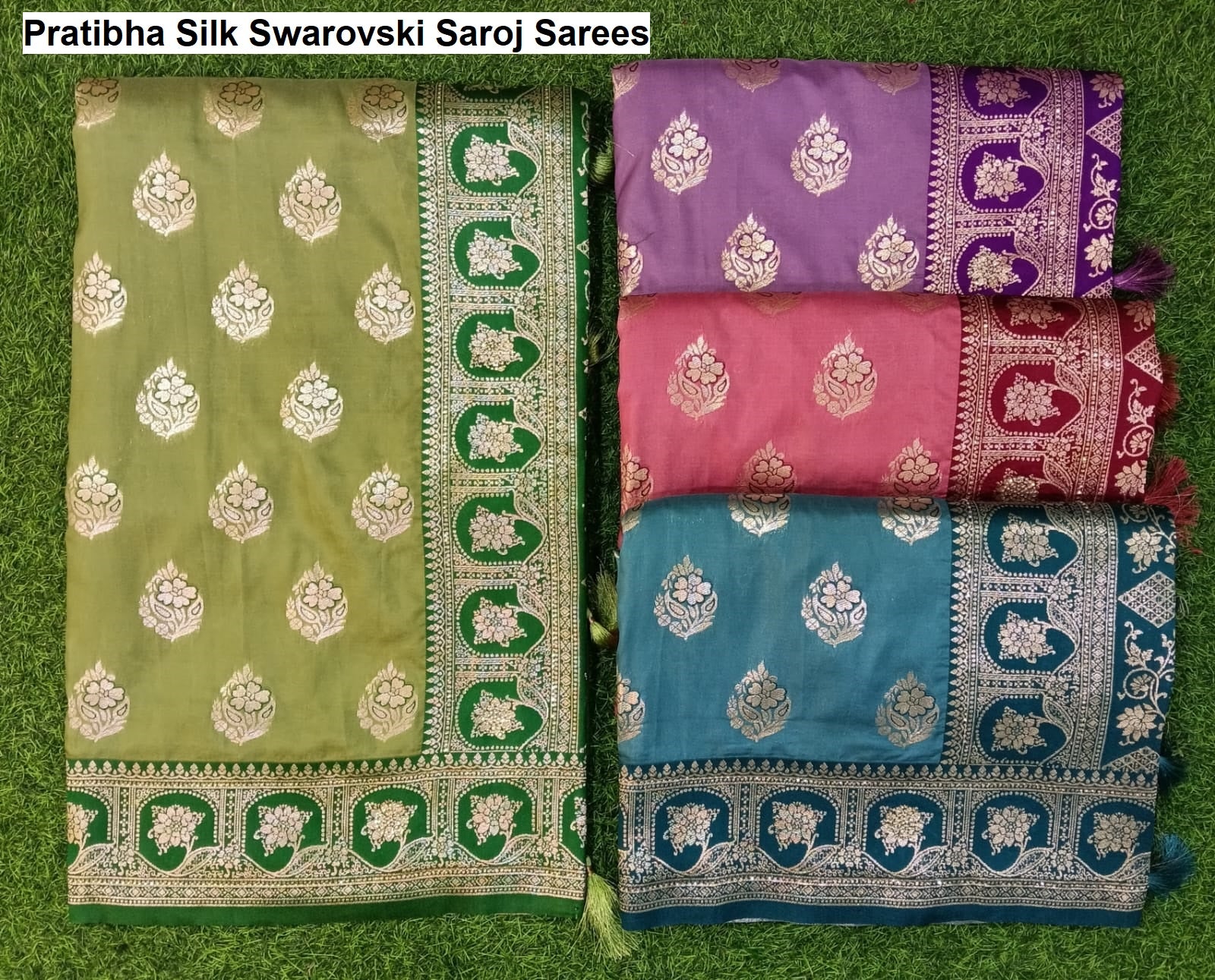Pratibha Silk Swarovski Saroj Sarees Wholesale Rate
