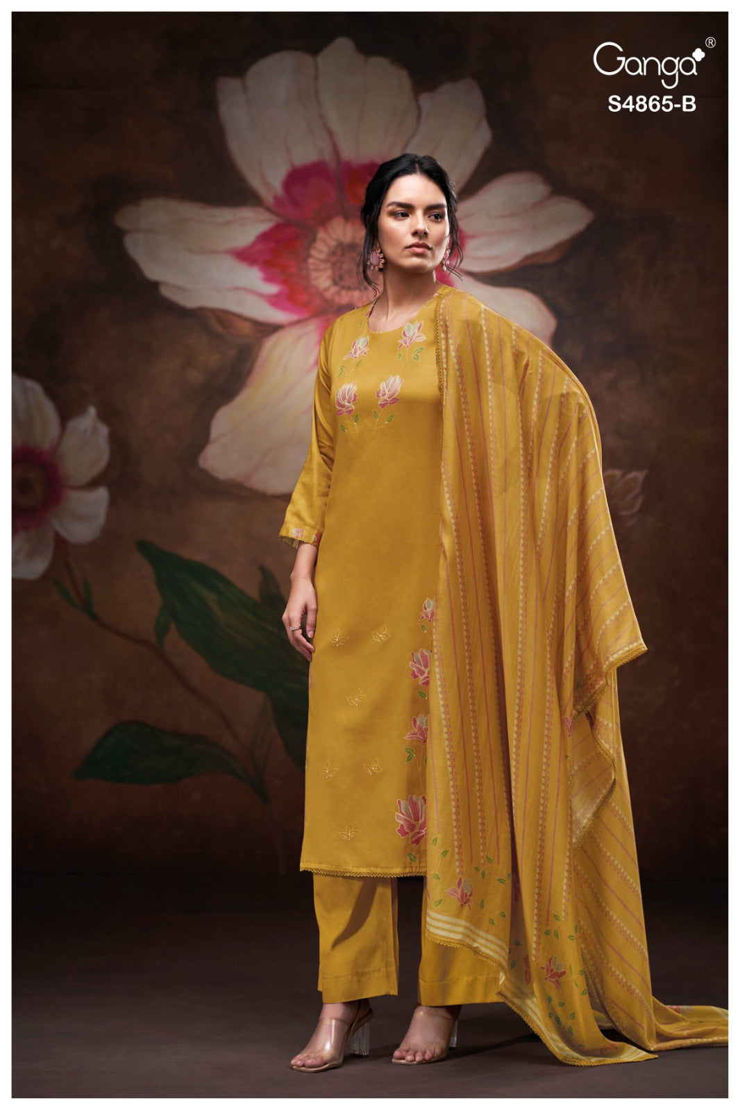 Pratika S4865 Ganga Cotton Pant Style Suits Wholesale Price