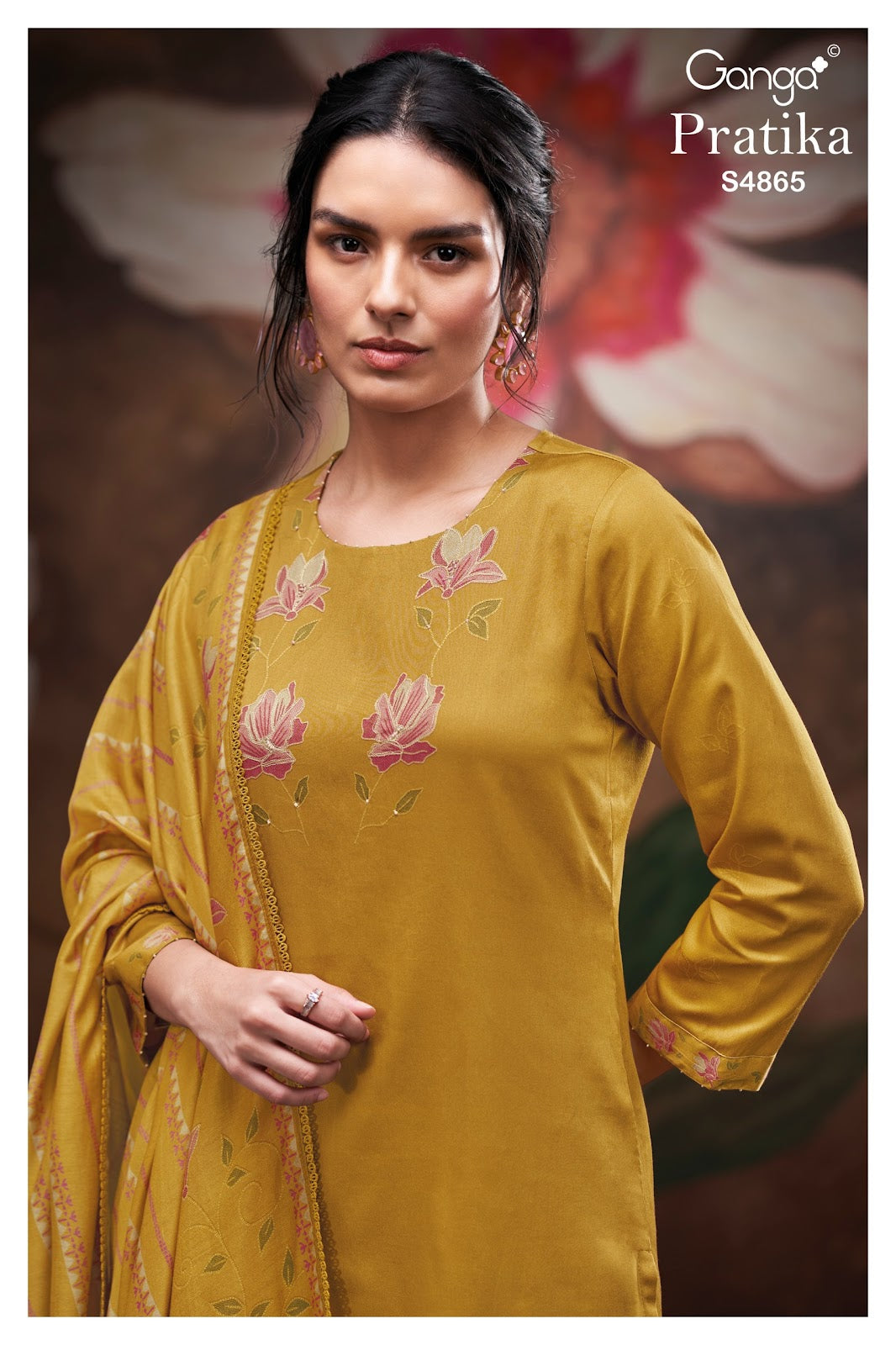 Pratika S4865 Ganga Cotton Pant Style Suits Wholesale Price